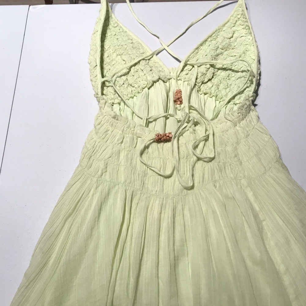 Free People Pale Green Strappy Mini Dress - Picture 10 of 13